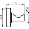 Крючок настенный IDEAL STANDARD IOM A9115AA