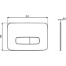 Механическая панель смыва IDEAL STANDARD PROSYS OLEAS M3 двойной смыв белый матовый R0459AW